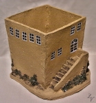 Květináč hrad se schody