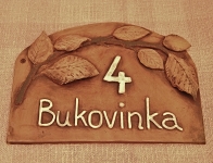 Buková cedule